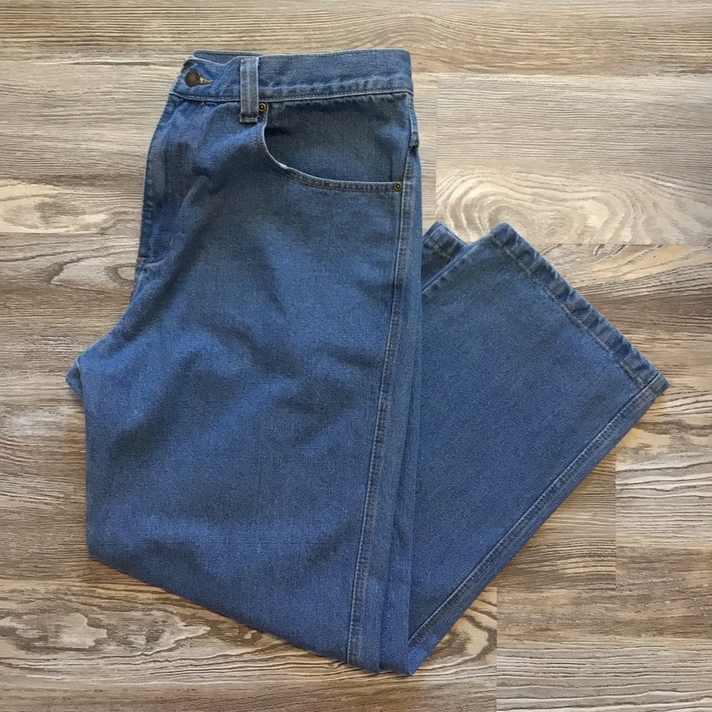 Smith’s Premium Cotton Denim Workwear Straight Leg Jeans 38x30